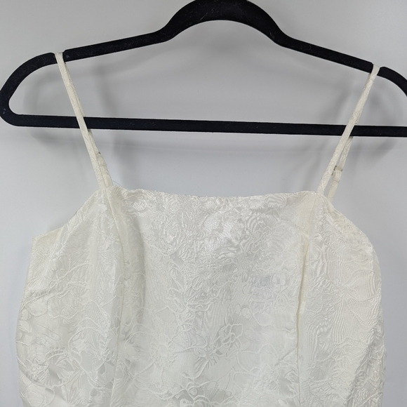 NWT LULU'S Soiree Bound Jacquard Ruffle Spaghetti Strap Mini Dress - Picture 2 of 7